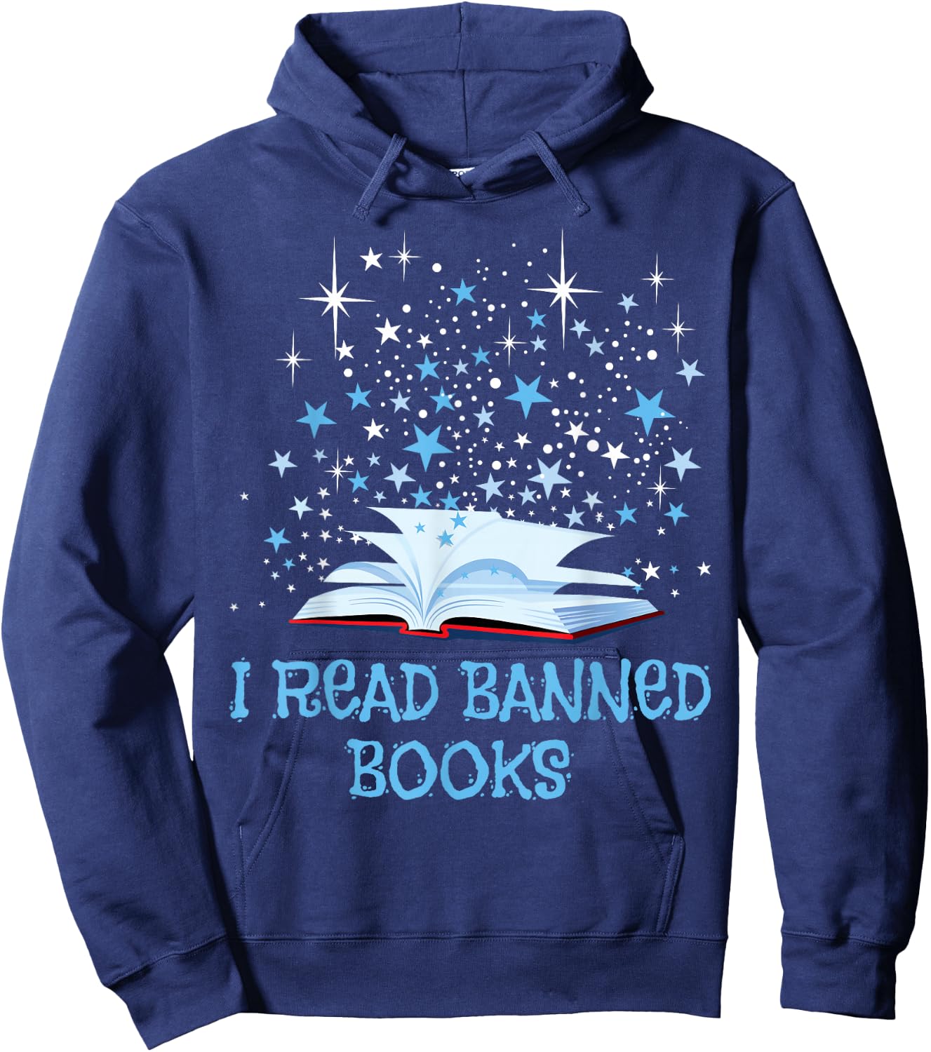 Bibliophile Book Nerd I Read Banned Books Hoodie - Hoodie | Navy