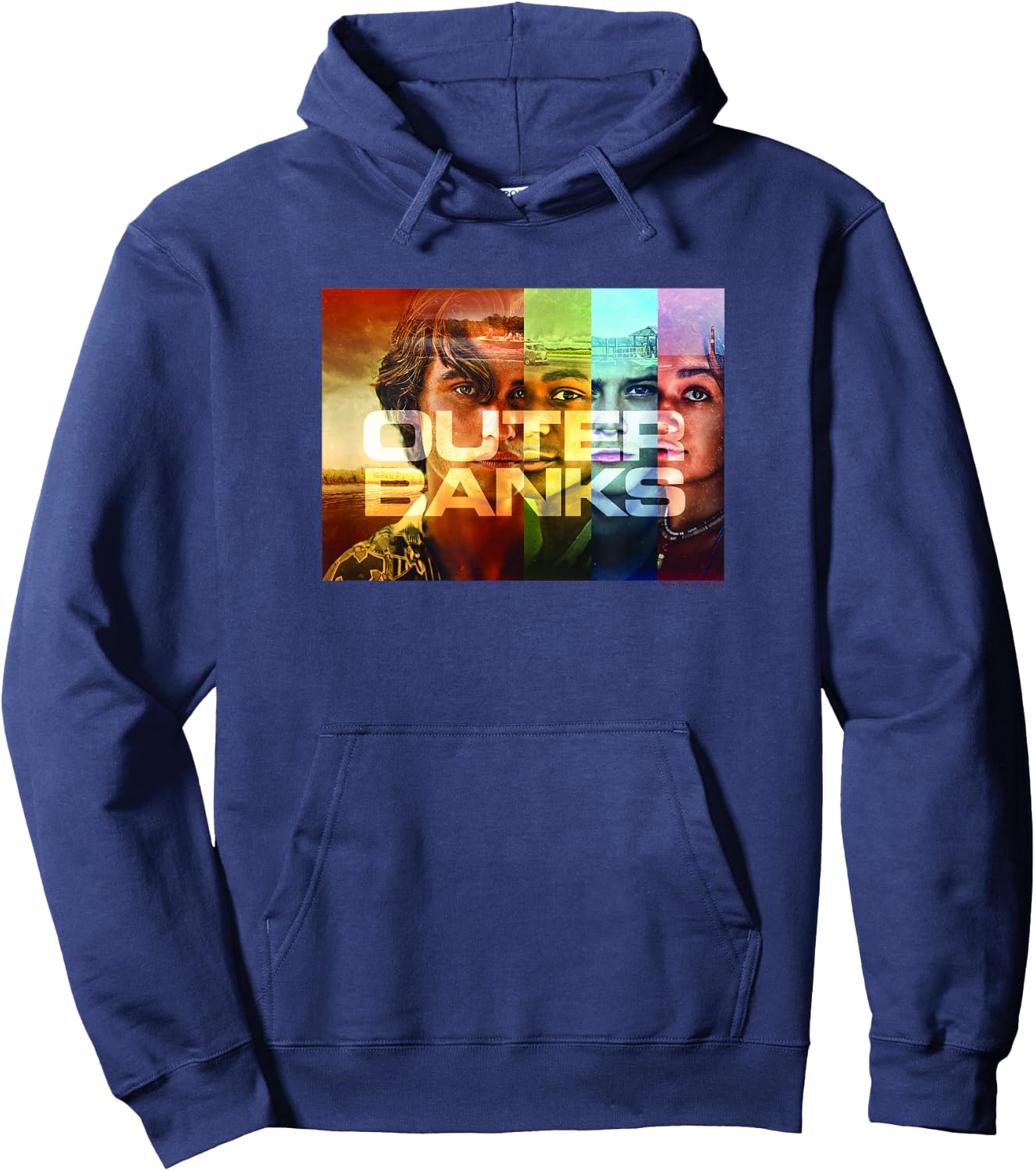 Outer Banks Character Panels Poster Hoodie - Hoodie | Navy