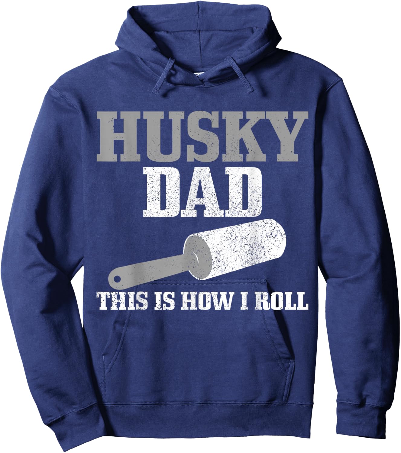 Husky Dad Dog Hair Funny Siberian Husky Hoodie - Hoodie | Navy