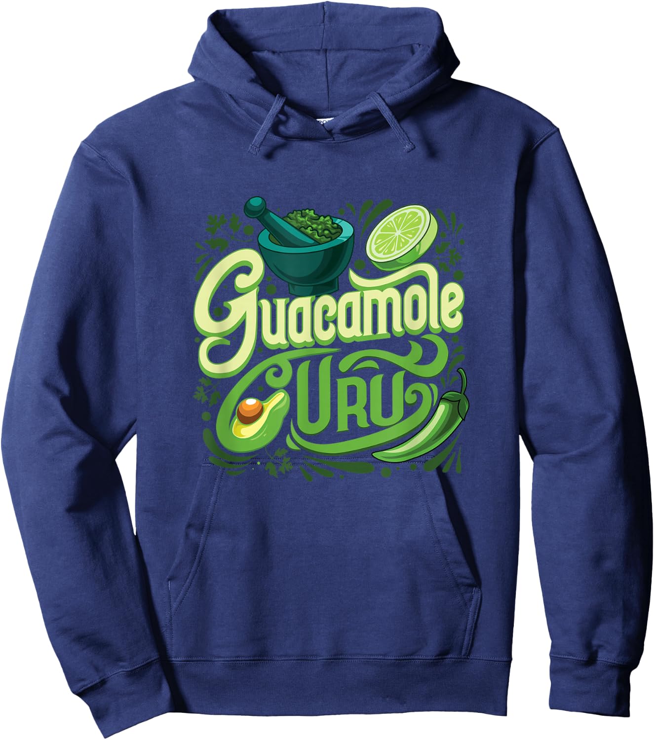 Guacamole Guru - Funny Avocado Lover & Game Night Host Hoodie - Hoodie | Navy