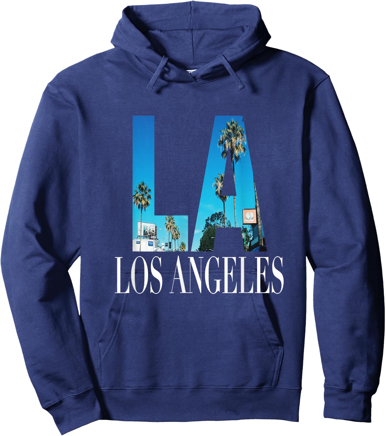 La Los Angeles California Souvenir Beach City West Coast Hoodie - Hoodie | Navy