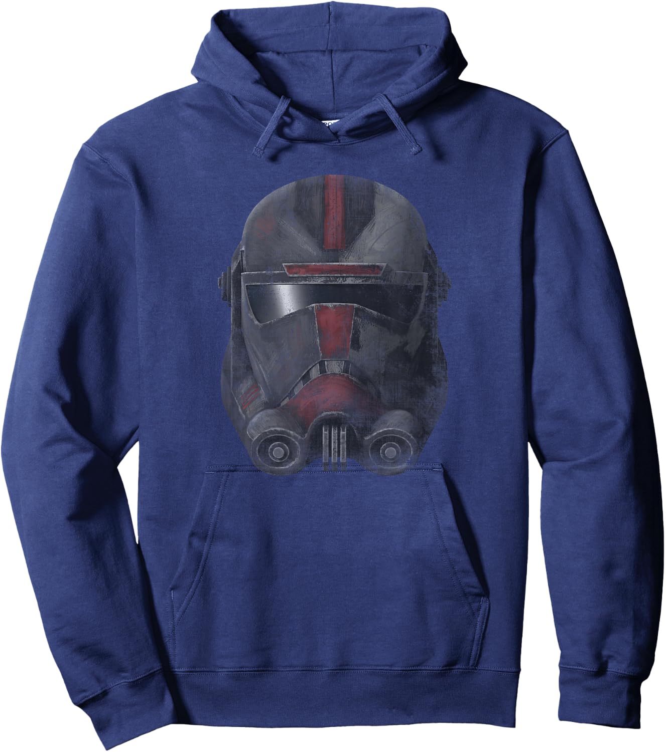 Star Was The Clone Wars The Bad Batch Hunter Helmet Hoodie - Hoodie | Navy