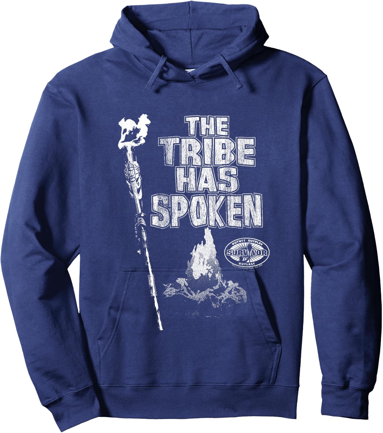 Survivor The Tribe has Spoken Fireplace Hoodie - Hoodie | Navy