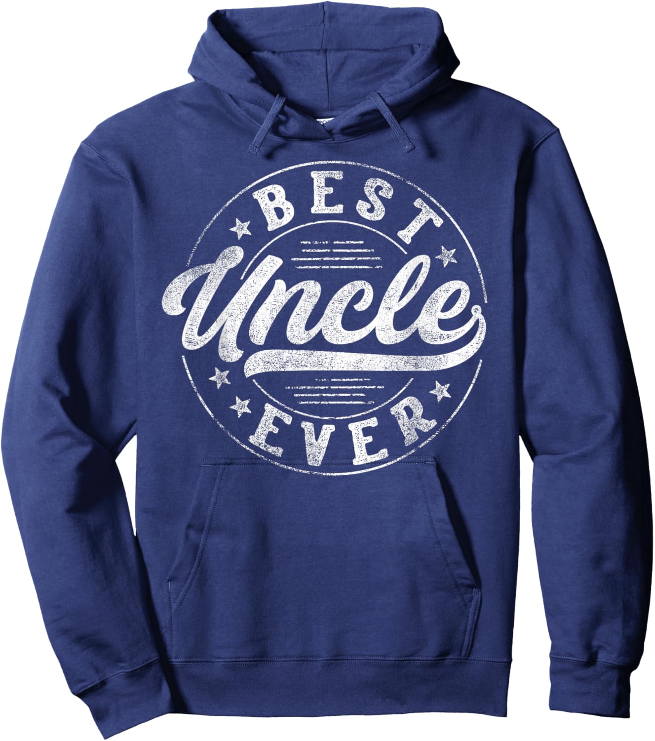 Best Uncle Ever Father's Day Uncle Gifts Vintage Emblem Hoodie - Hoodie | Navy