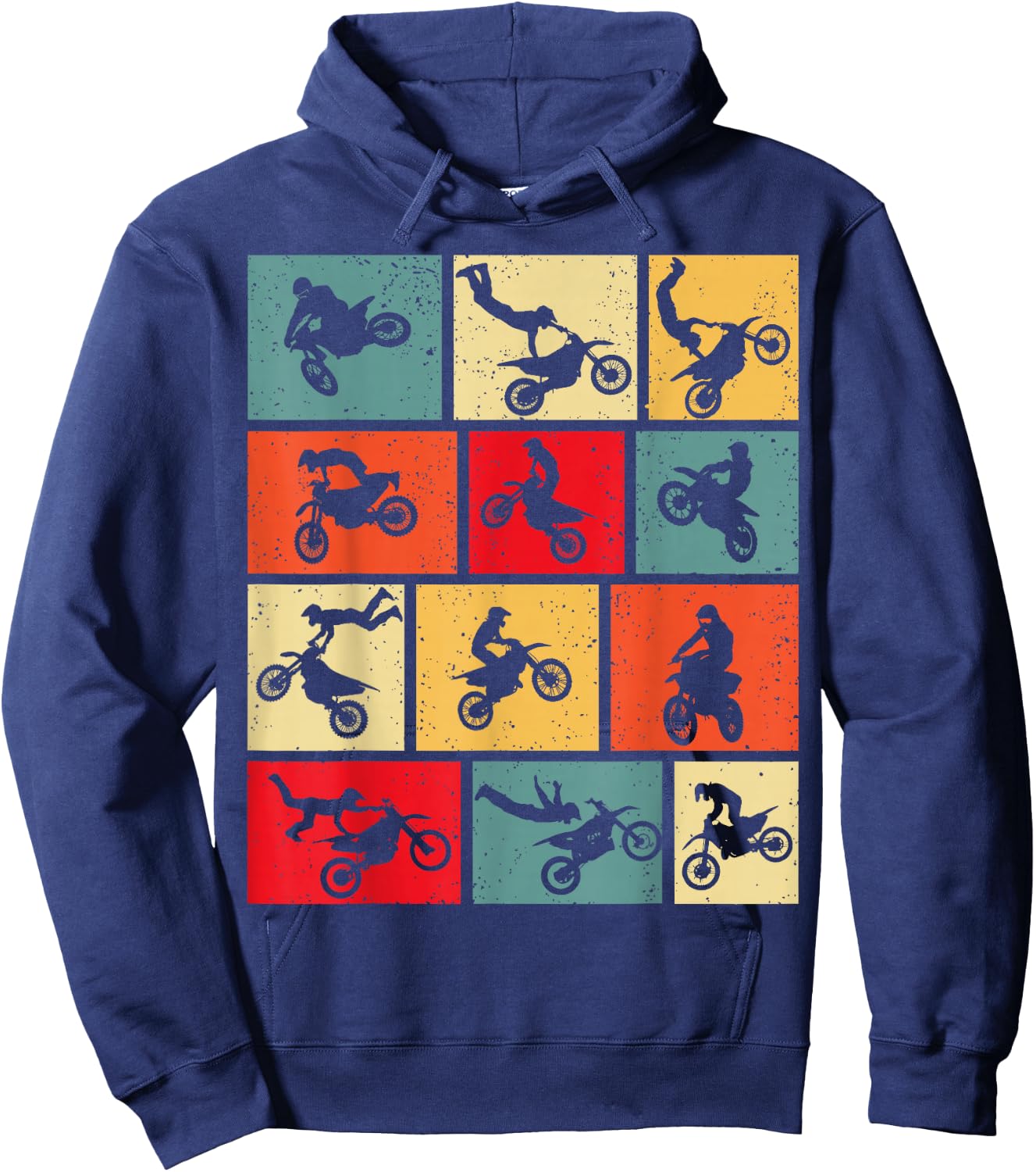 Dirt Bike Rider Motocross Enduro Dirt Biking Hoodie - Hoodie | Navy