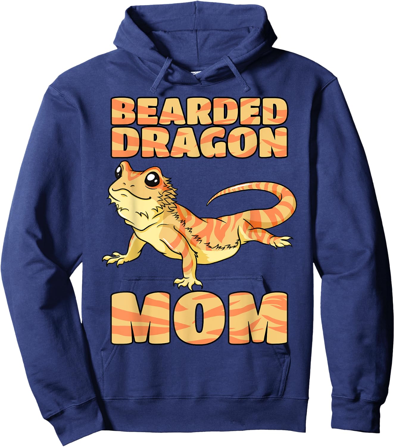 Bearded Dragon Mom Gecko Lizard Reptile Pet Mother's Day Hoodie - Hoodie | Navy
