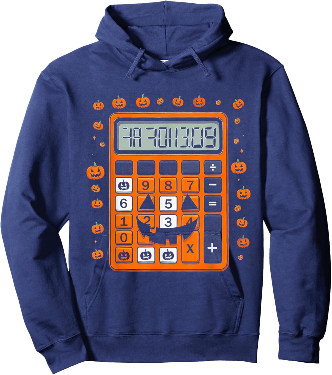 Calculator Halloween Costume Pretend Im A Calculating Hoodie - Hoodie | Navy