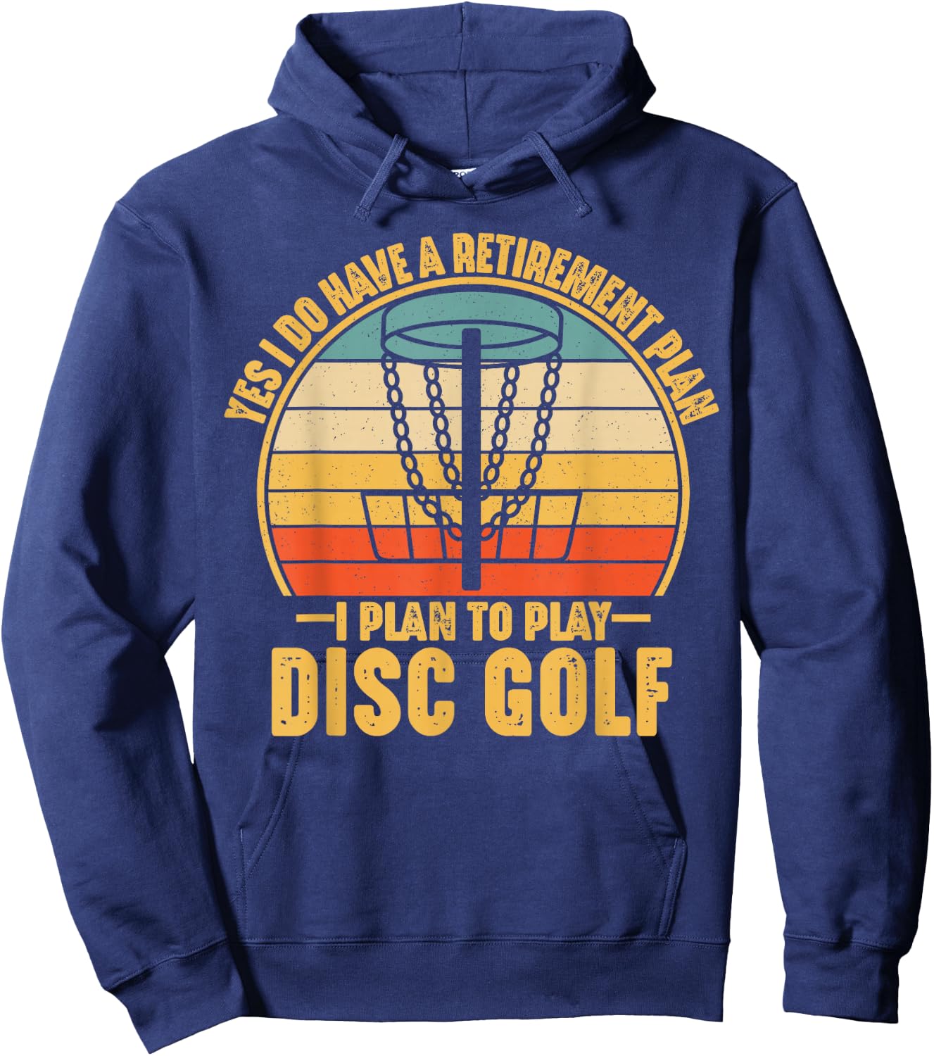 Retirement Gifts for Disc Golfers Funny Disc Golf Sport Hoodie - Hoodie | Navy