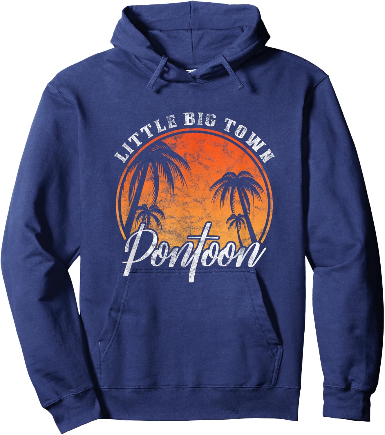 Little Big Town Pontoon Summer Vacation Vintage Hoodie - Hoodie | Navy