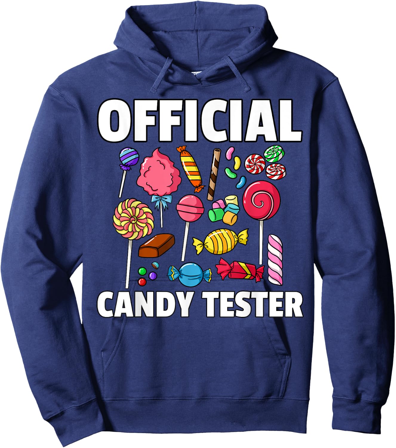 Candy Tester Lollipop Sweets Gift Halloween Kids Hoodie - Hoodie | Navy