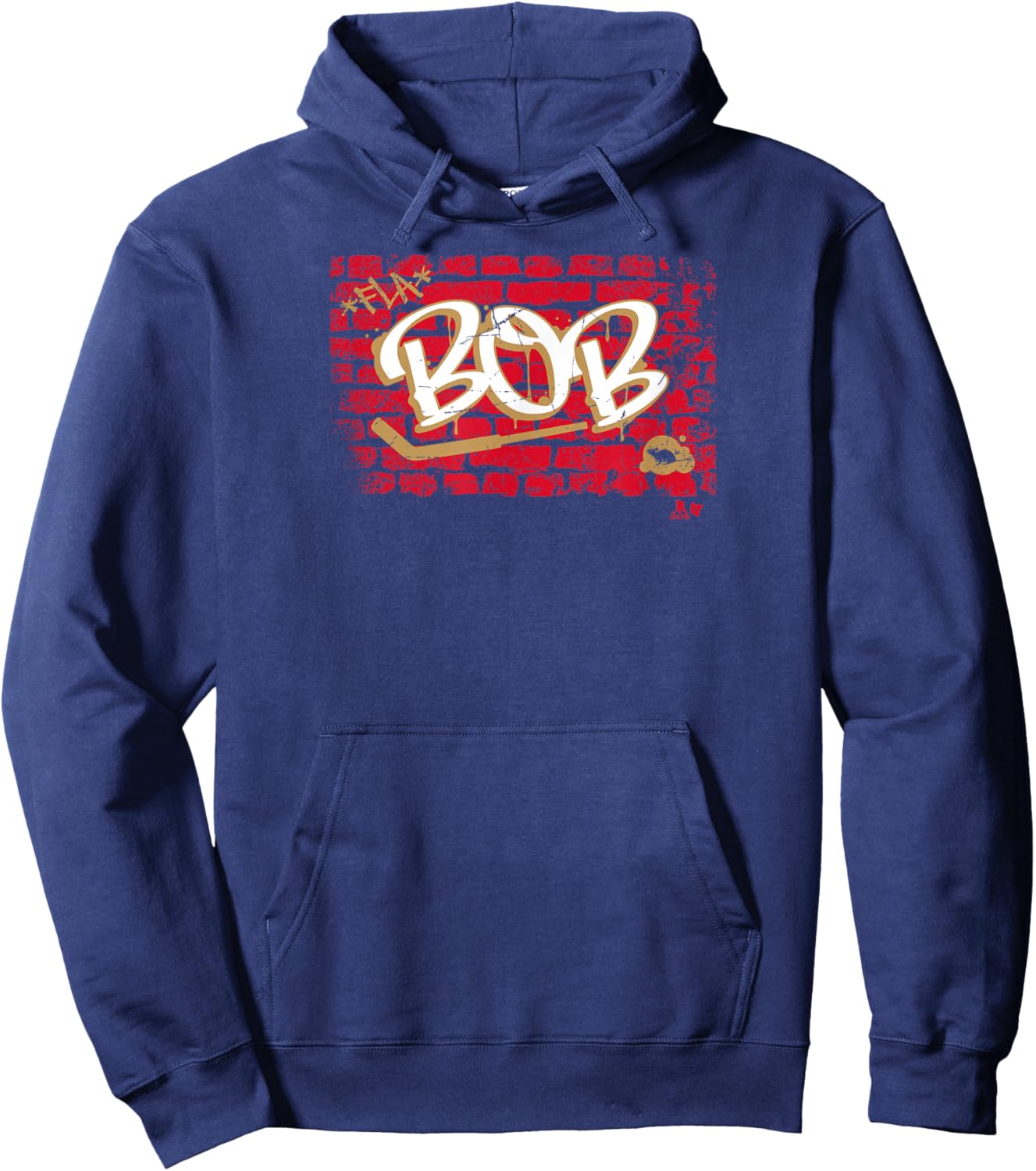 Sergei Bobrovsky: Brick Wall Bob - Florida Hockey - NHLPA Hoodie - Hoodie | Navy