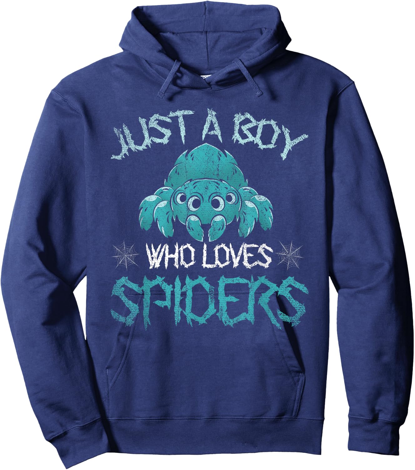 Arachnid Men Boys Gift Just A Boy Who Loves Spiders Hoodie - Hoodie | Navy