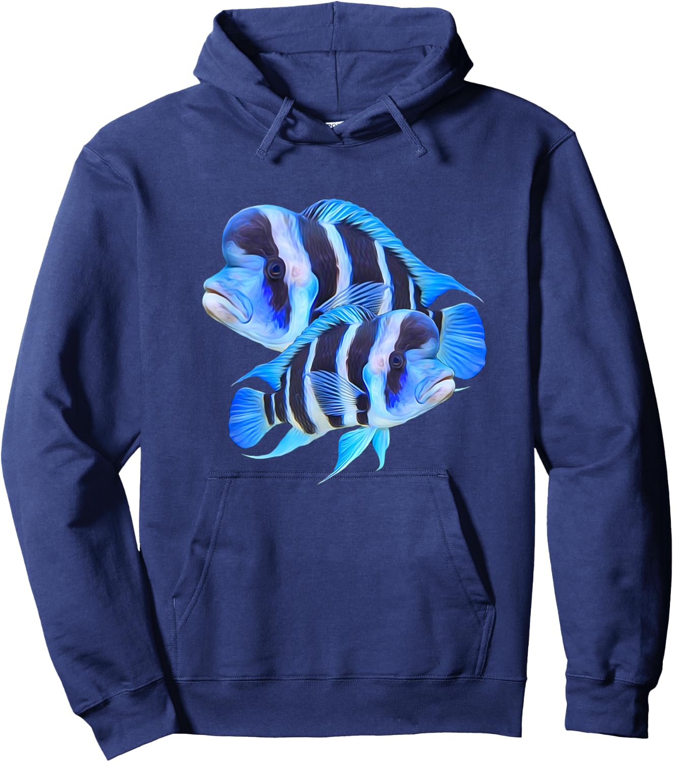 Frontosa Cichlid Fish Aquarium Owners Monster Fish Gift Hoodie - Hoodie | Navy