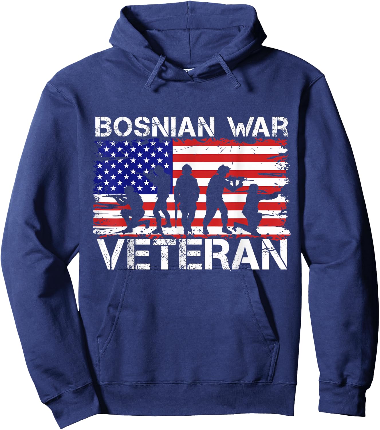 Men Women Bosnian War Veteran Hoodie - Hoodie | Navy
