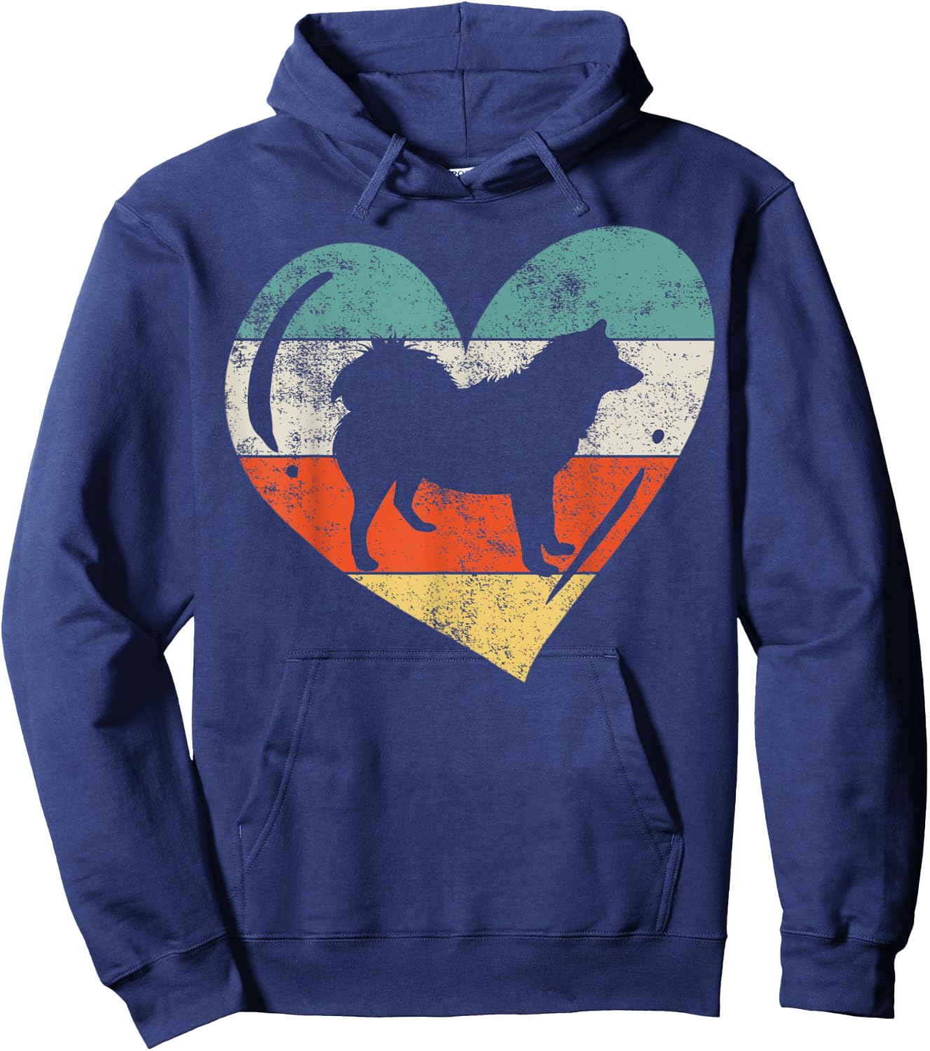 American Eskimo Husky Hoodie - Hoodie | Navy