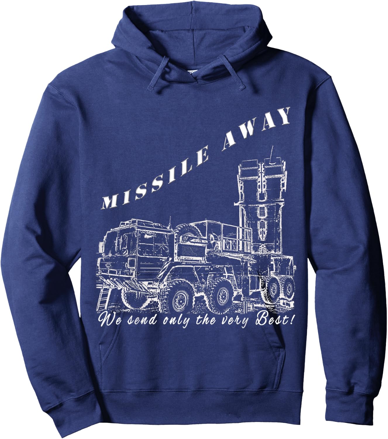 Missile Away Flight Brigade Rocket System Hawk Patriot Roland Hoodie - Hoodie | Navy