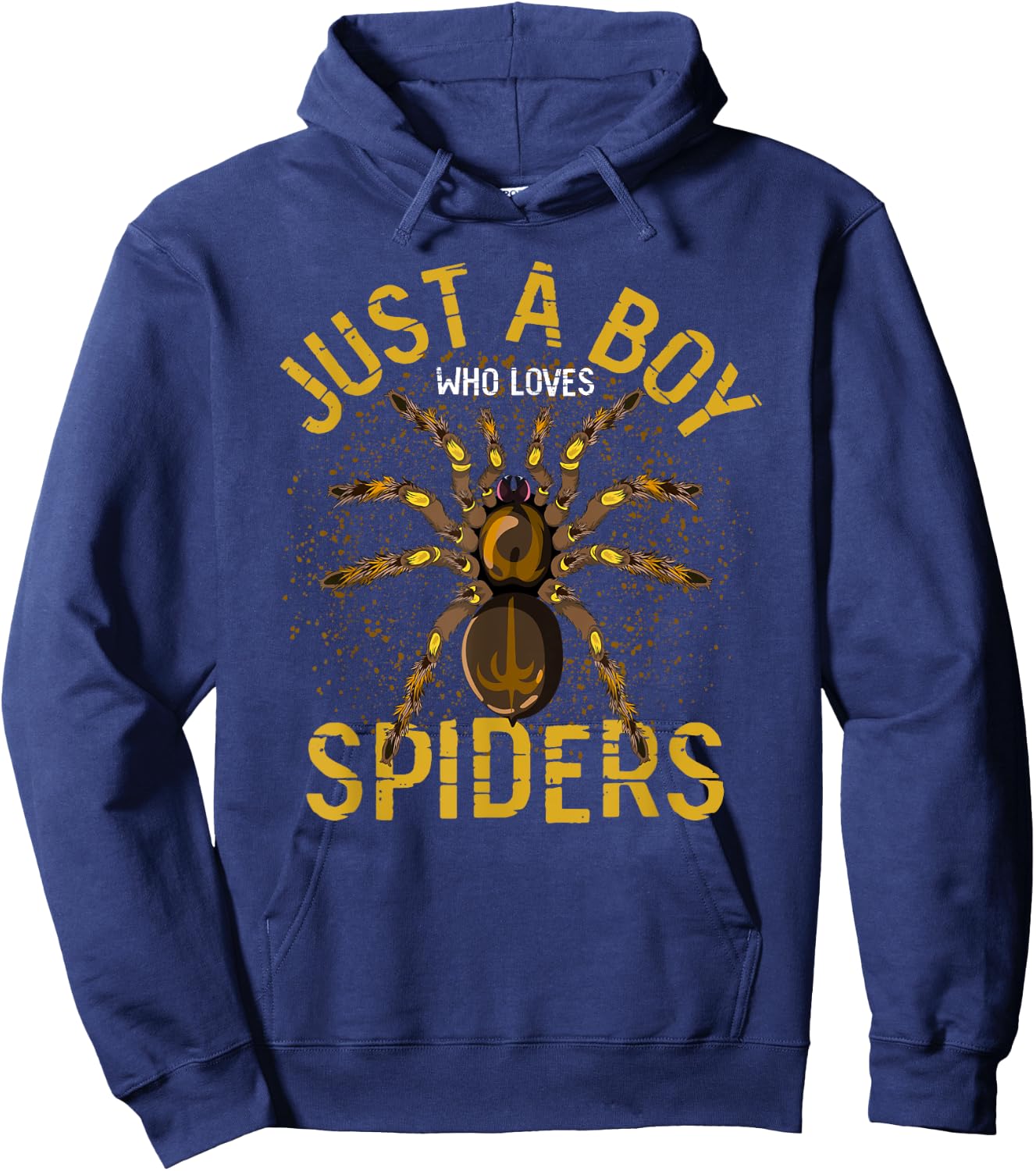 Arachnid Men Boys Gift Just A Boy Who Loves Spiders Hoodie - Hoodie | Navy