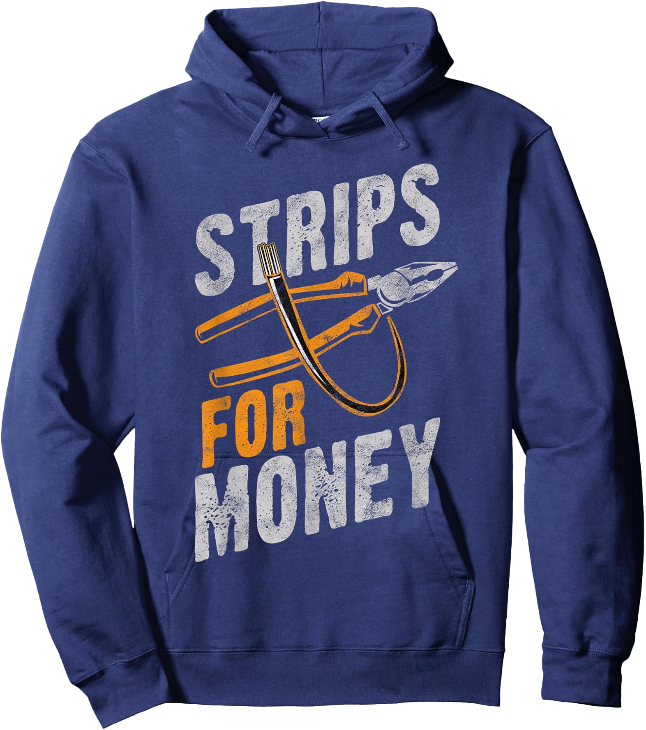 Powerline Electrical Father’s Day Electricians Gift Small Hoodie - Hoodie | Navy