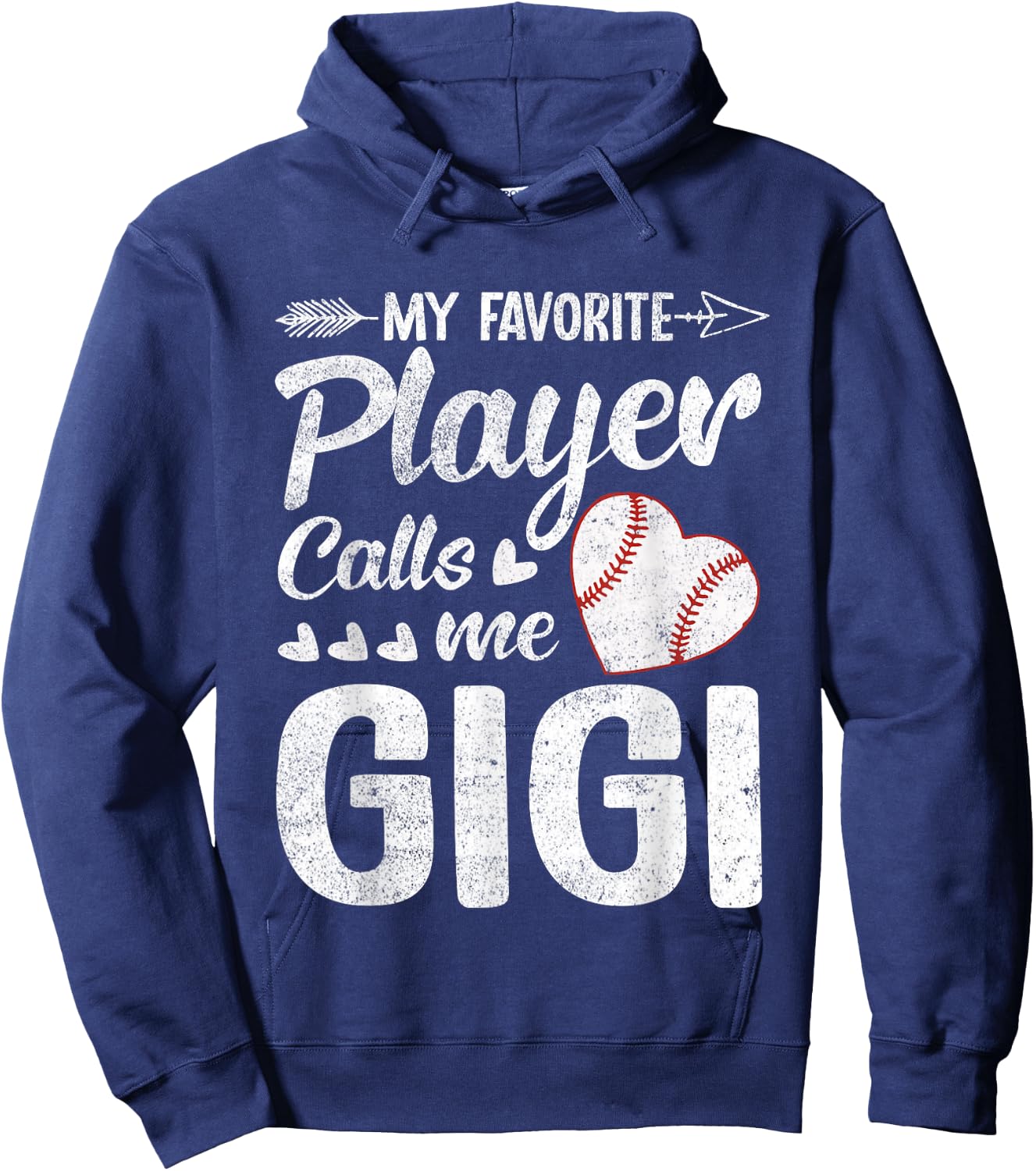 Gigi Baseball My Favorite Player Calls Me Gigi Hoodie - Hoodie | Navy