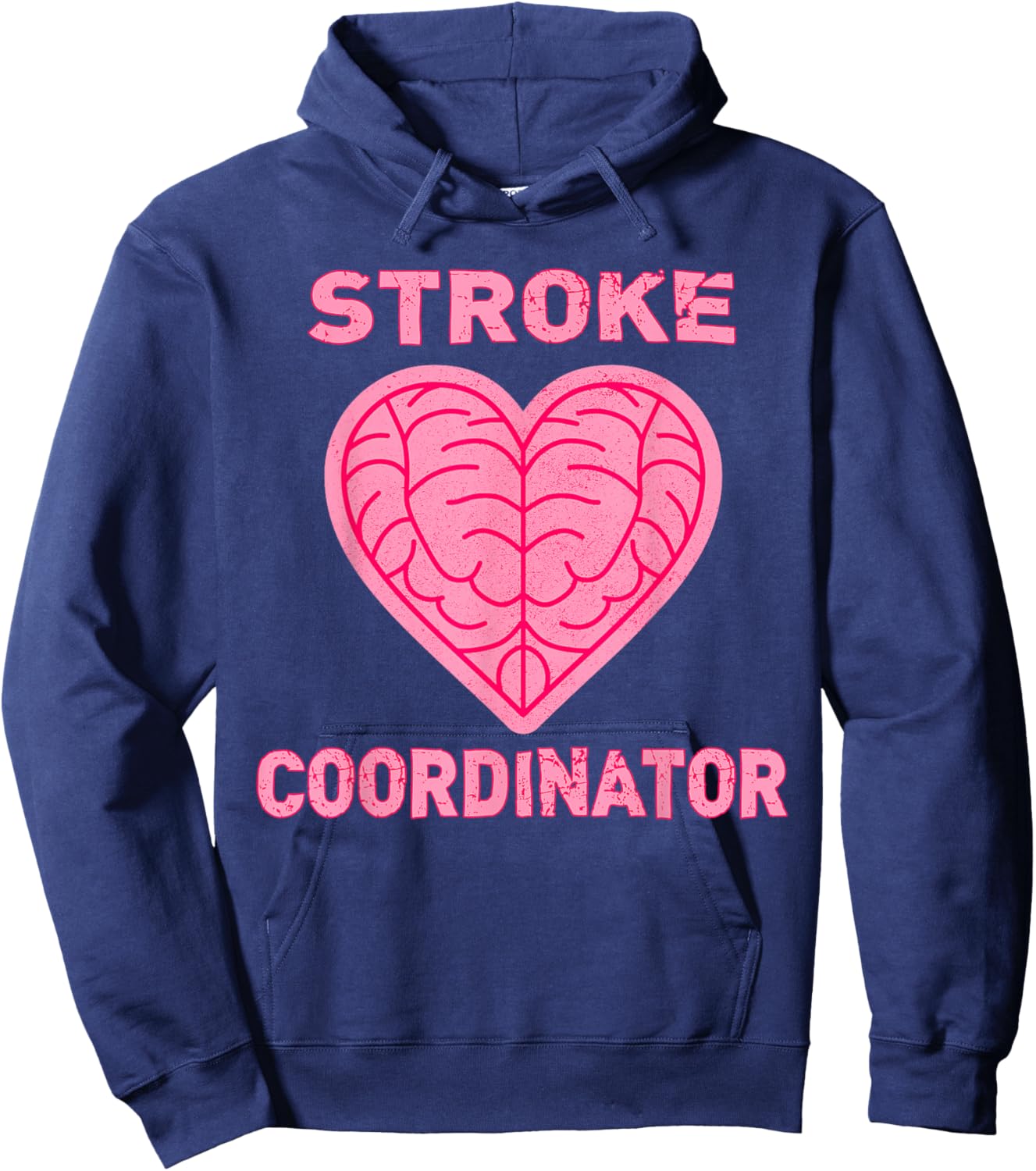 Stroke Recovery Patient Care Stroke Coordinator RN BSN MSN Hoodie - Hoodie | Navy