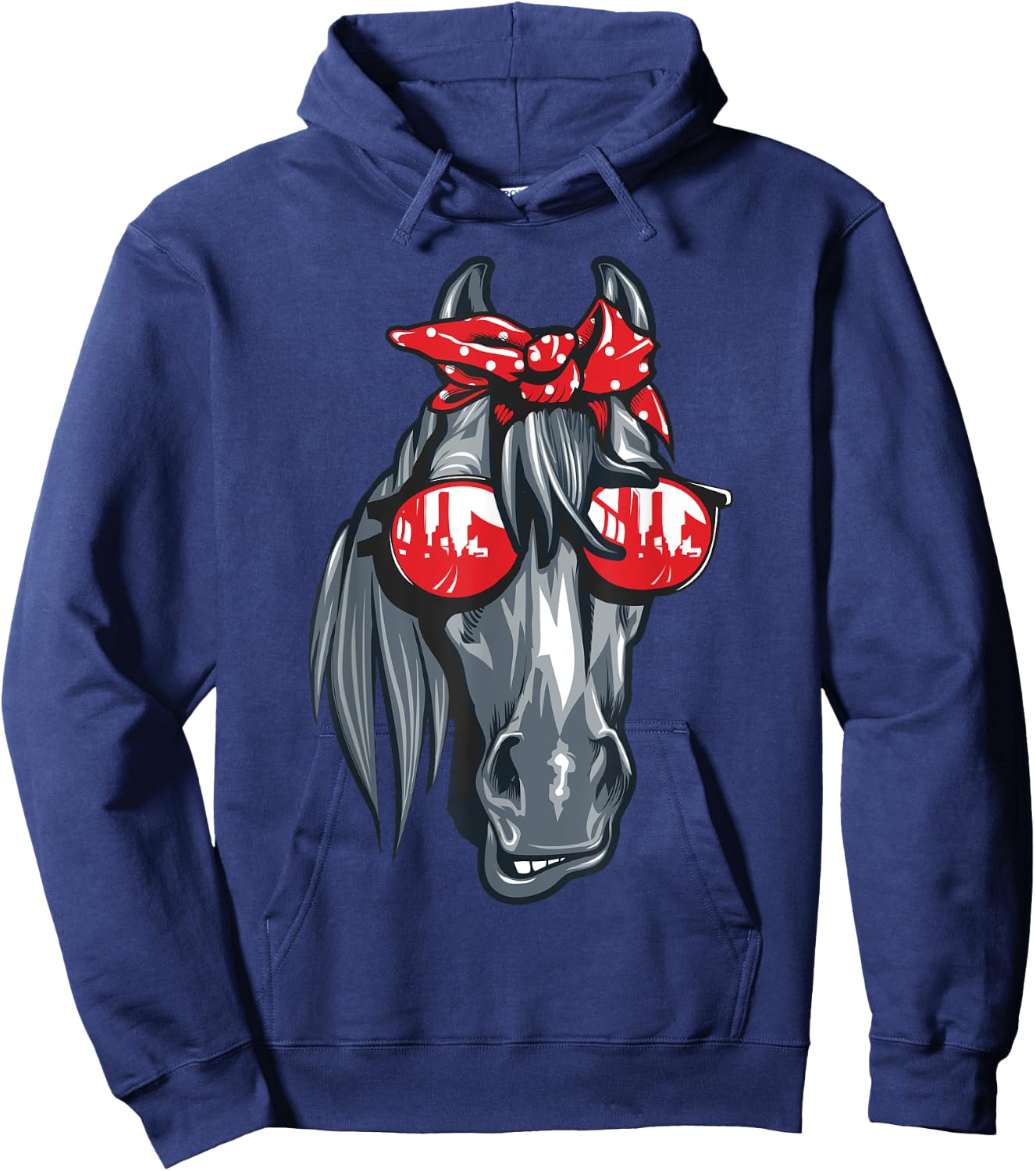 Horse Lover Shirt Women Girls Farmer Horse Equestrian Hoodie - Hoodie | Navy