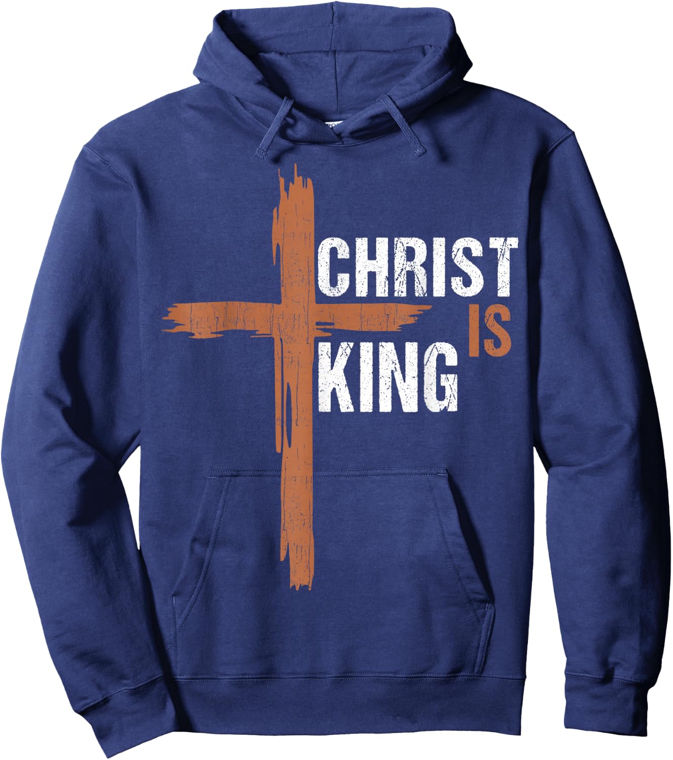 Christ Is King Christian I Love Jesus You God Men Dad Women Hoodie - Hoodie | Navy