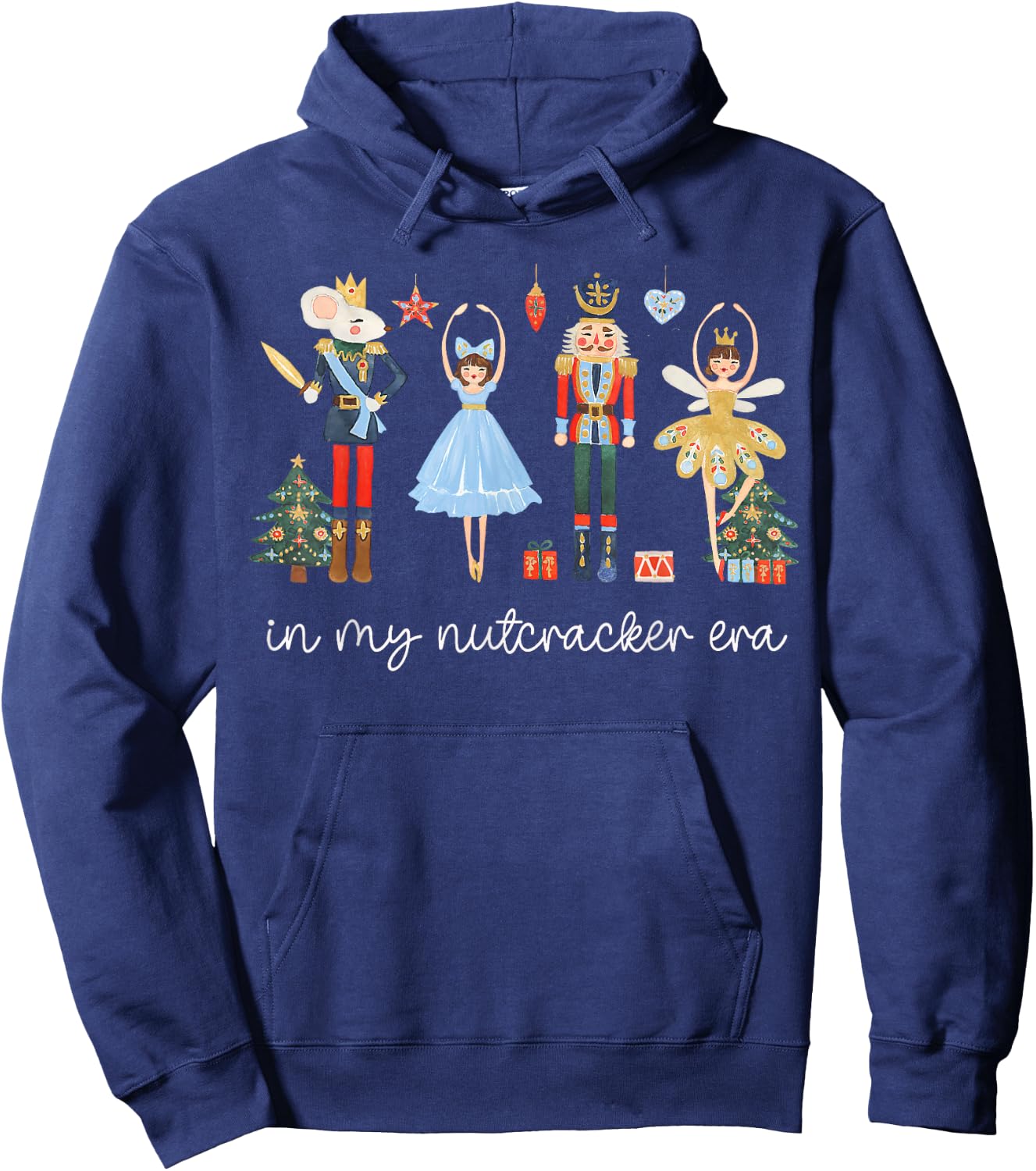 In My Nutcracker Era Christmas Nutcracker Bellet Princess Hoodie - Hoodie | Navy