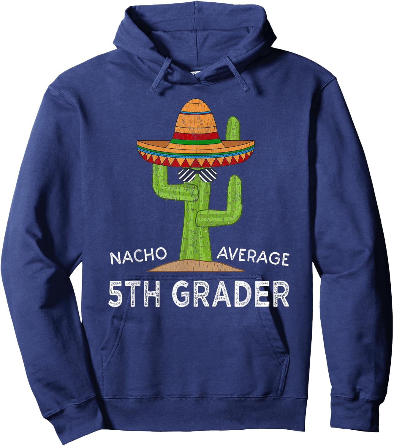 Fun Fifth Grader Back To School | Funny 5th Grade Student Hoodie - Hoodie | Navy
