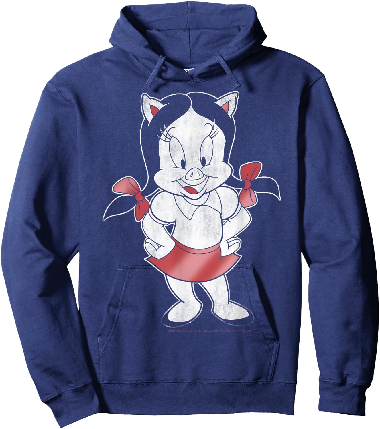 Looney Tunes Petunia Pig Portrait Hoodie - Hoodie | Navy