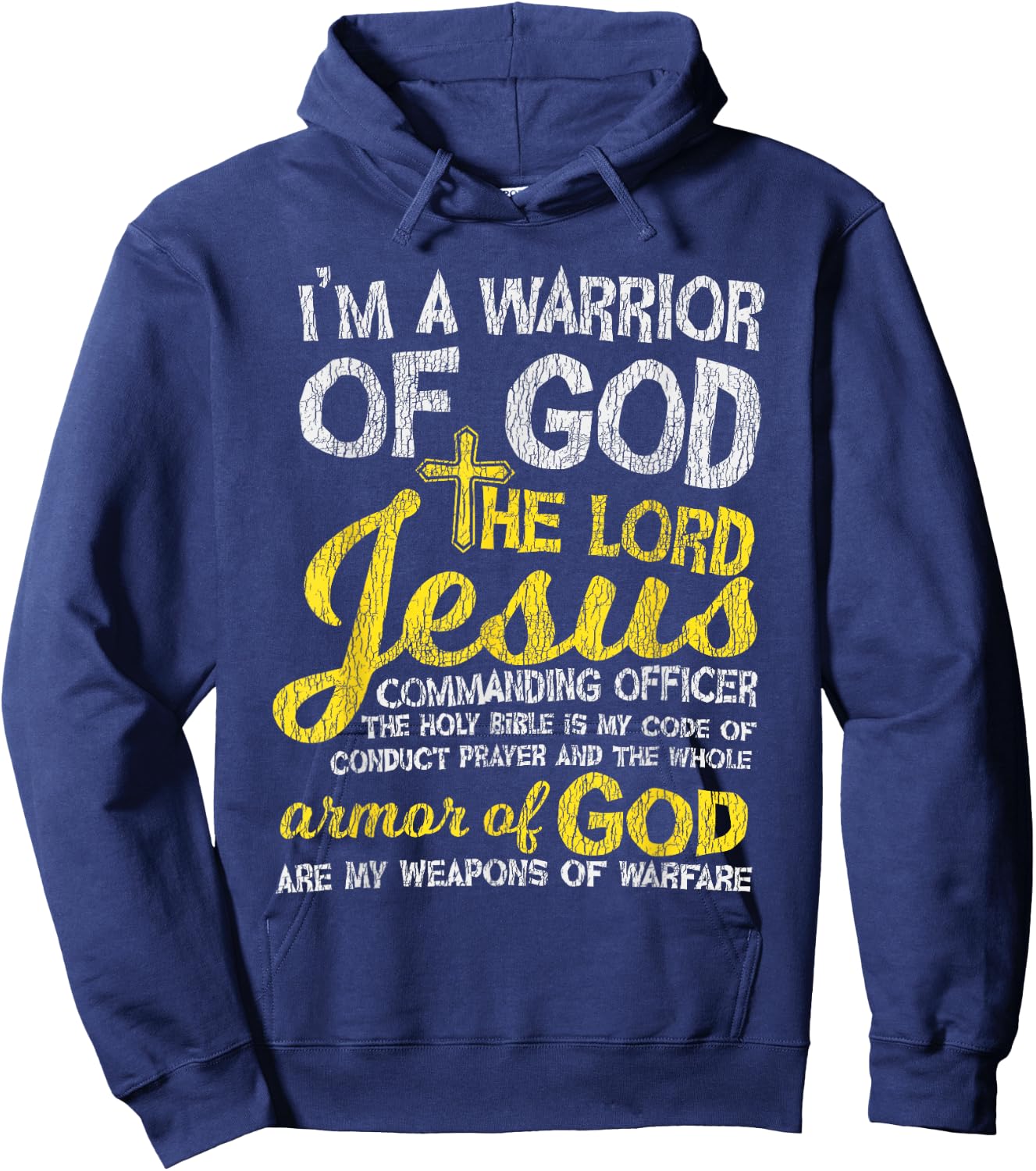 The Lord Jesus Armor Of God Cross Faith Christian Bible Gift Hoodie - Hoodie | Navy
