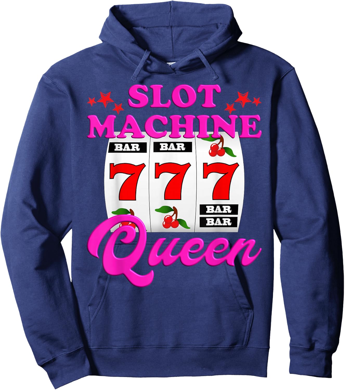 Slot Machine Queen Casino Las Vegas Gambling Casino Hoodie - Hoodie | Navy