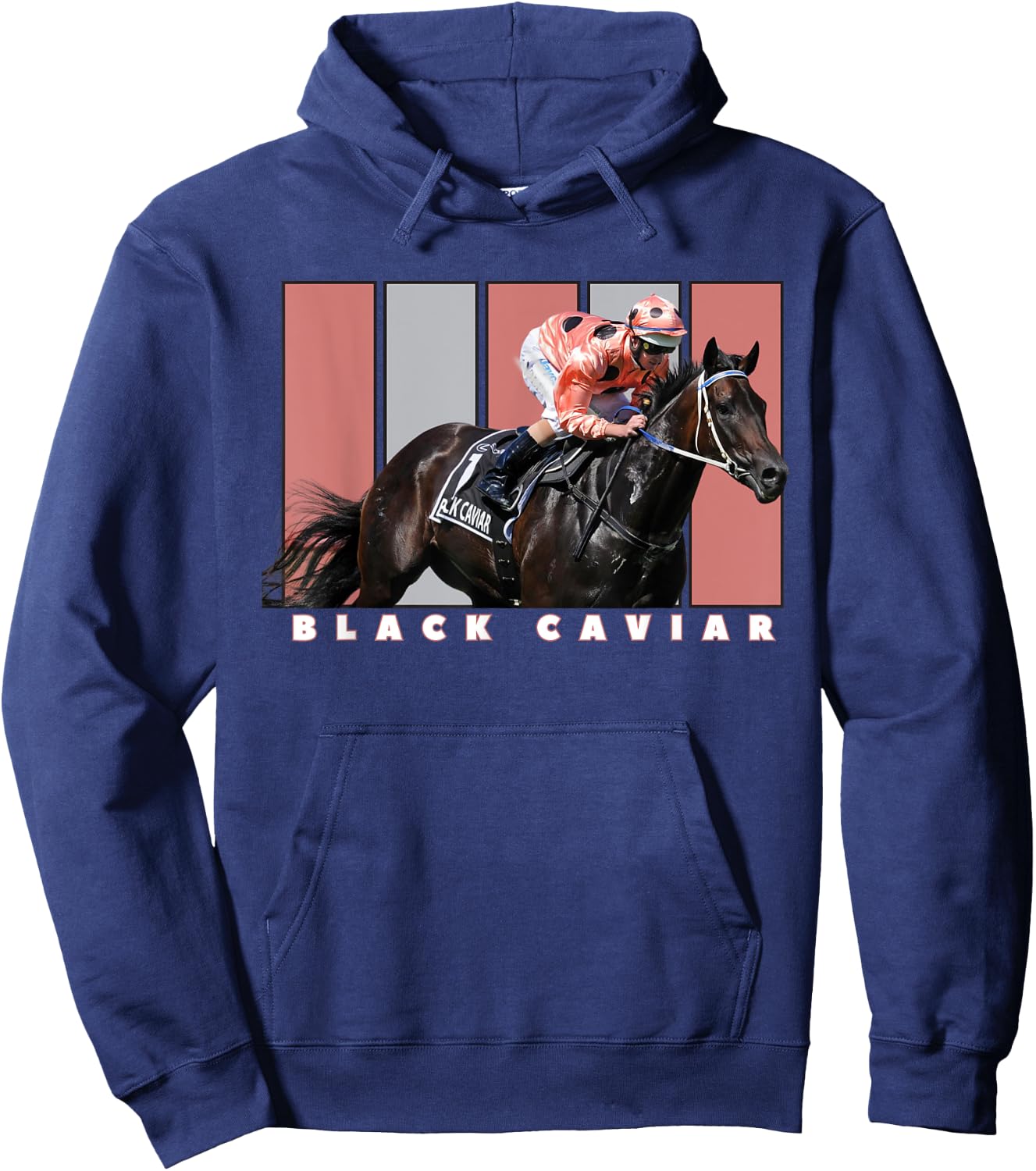 Black Caviar Horse, Horse Racing, Del Mar, Santa Anita Shirt Hoodie - Hoodie | Navy