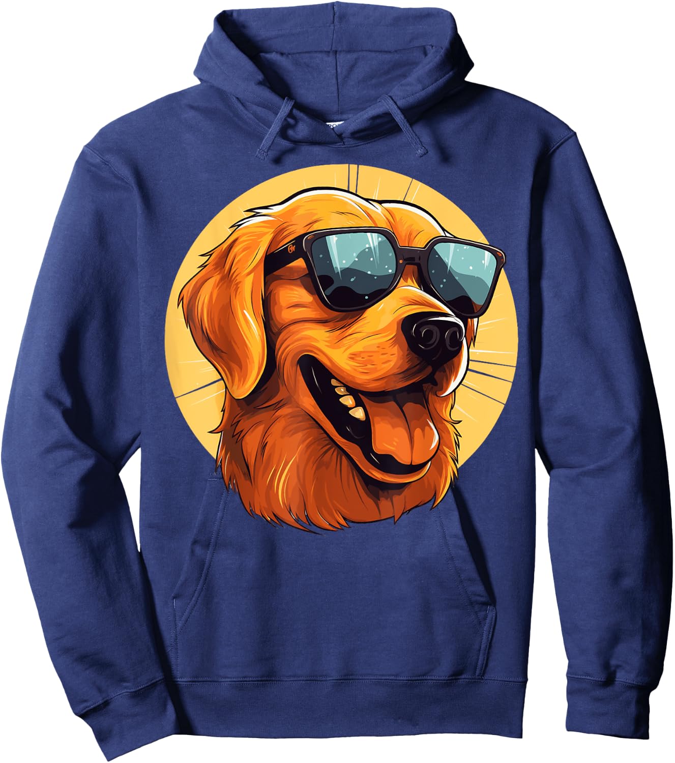 Golden Retriever for Kid Boys Girls Funny Dog Lover Hoodie - Hoodie | Navy