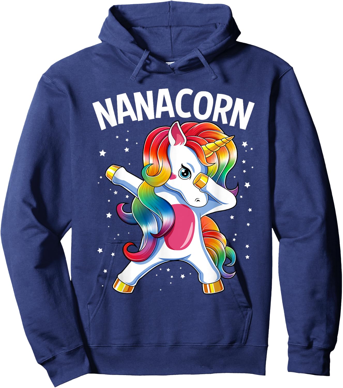 Nanacorn Dabbing Unicorn Nana Mother's Day Hoodie - Hoodie | Navy
