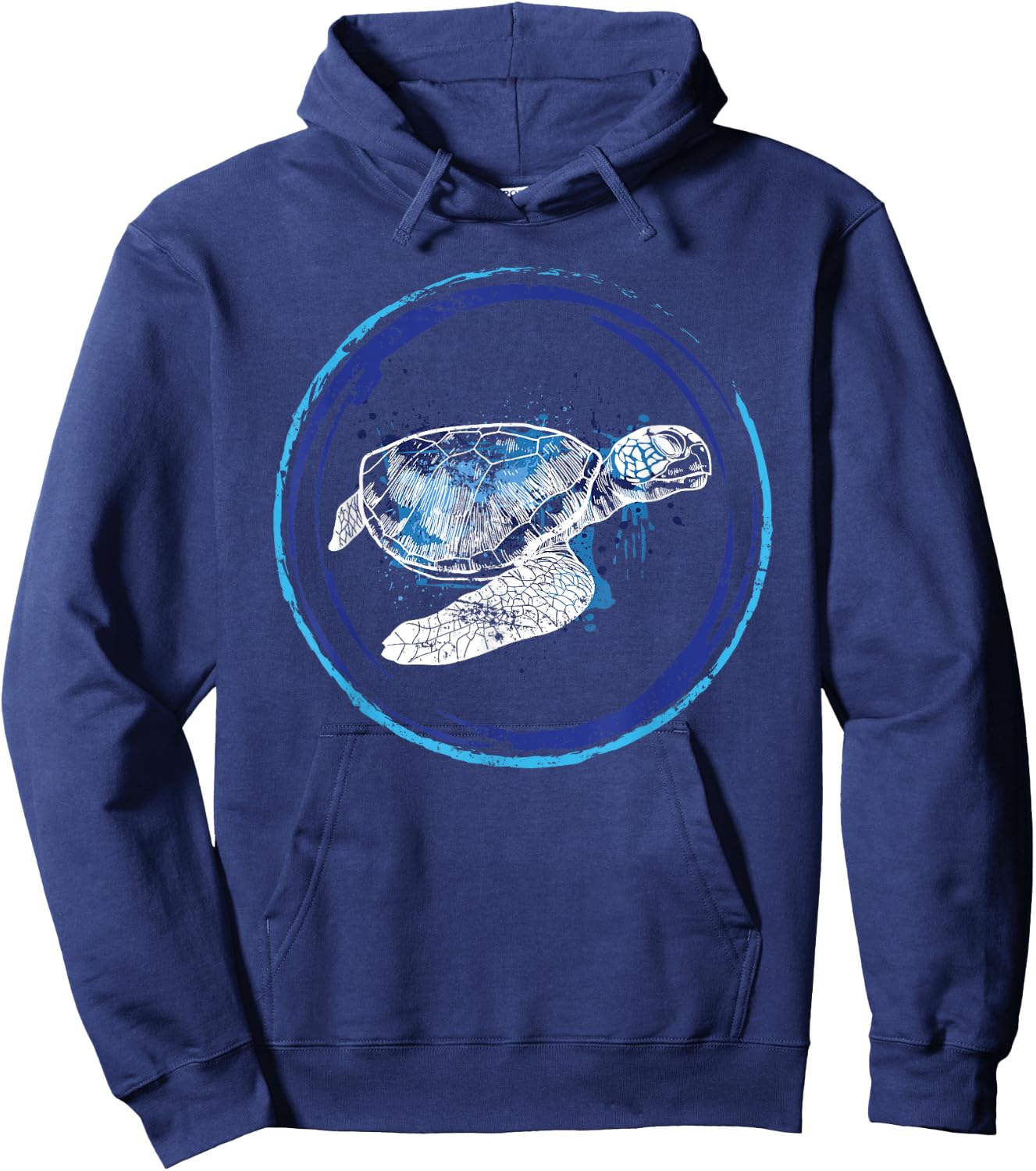 Ocean Animal Lover Gift Turtle Hoodie - Hoodie | Navy