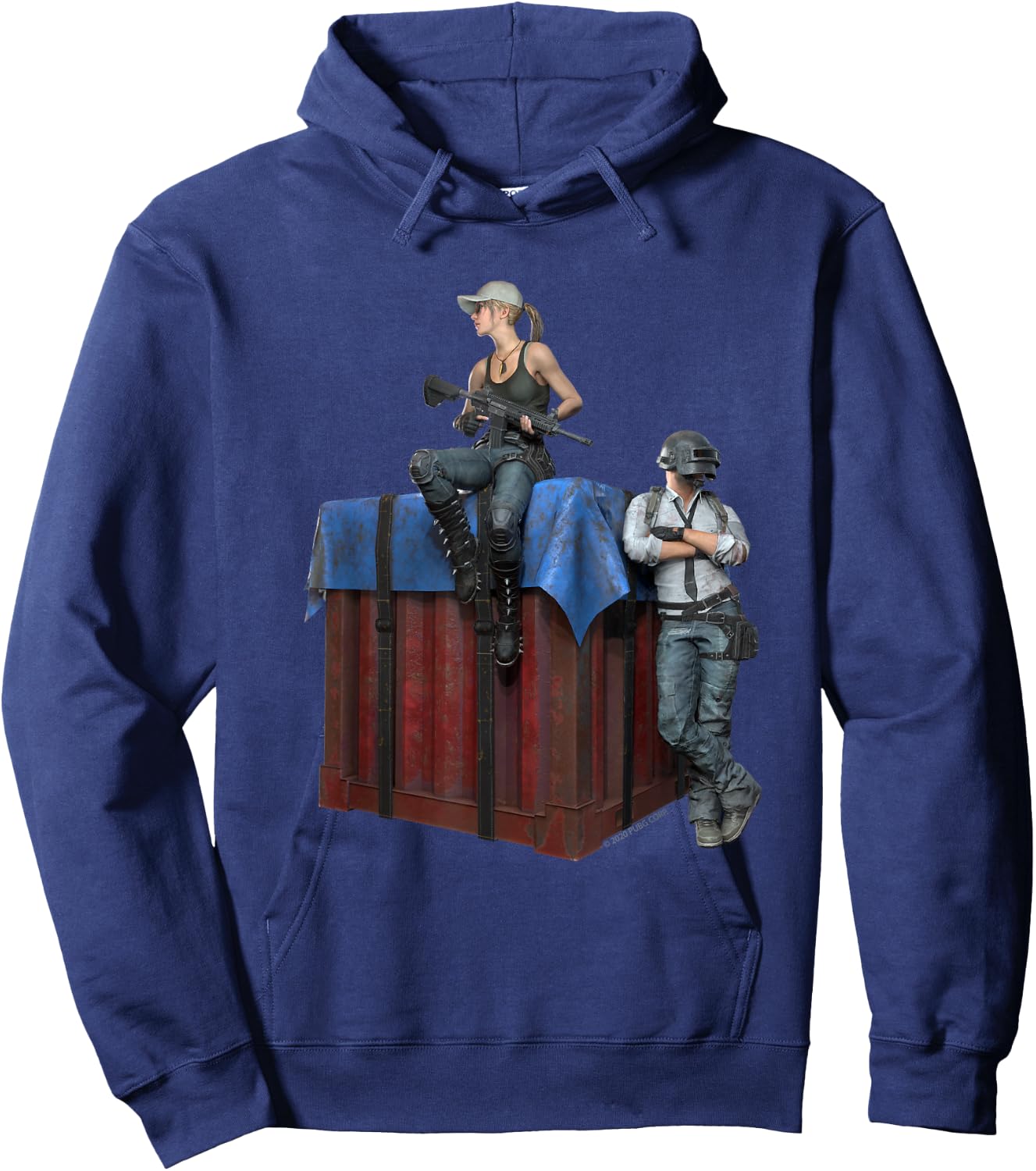 PUBG Survivors Duo Crate Hoodie - Hoodie | Navy