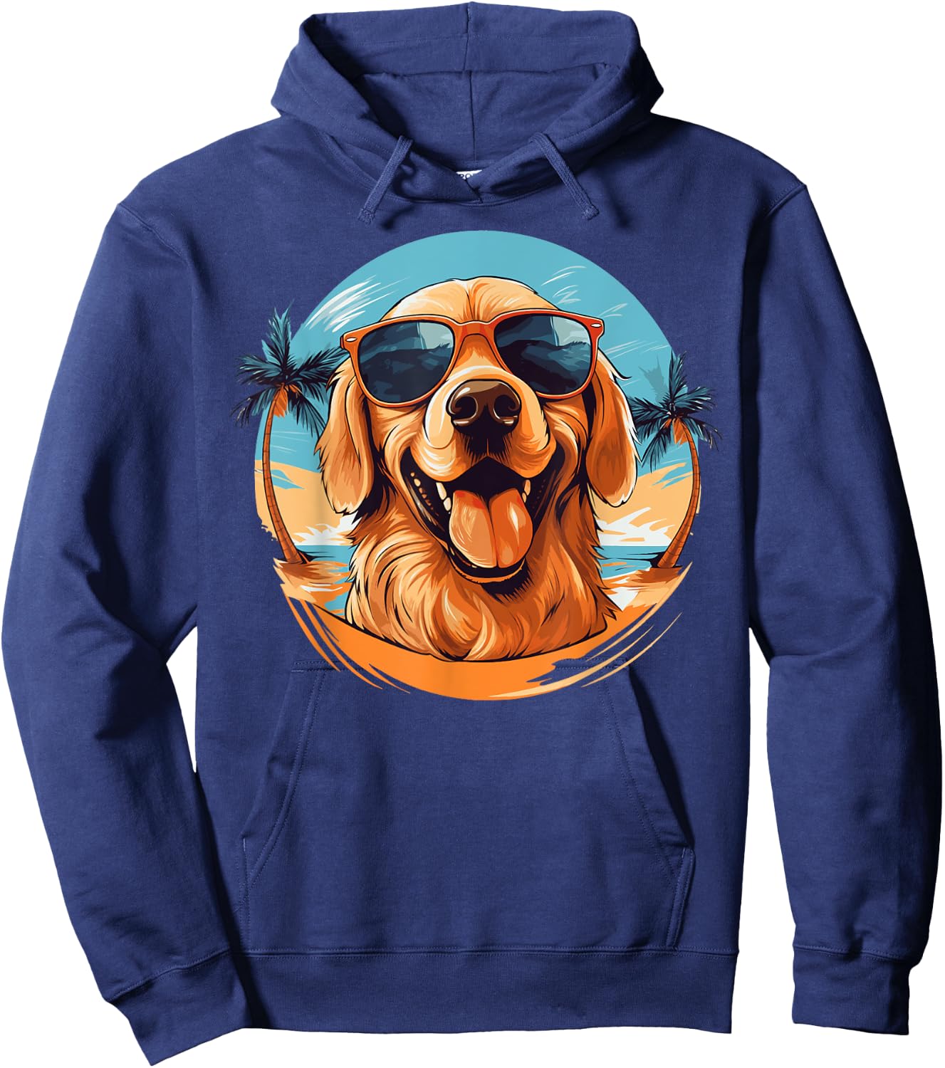 Golden Retriever for Kid Boys Girls Funny Dog Lover Hoodie - Hoodie | Navy