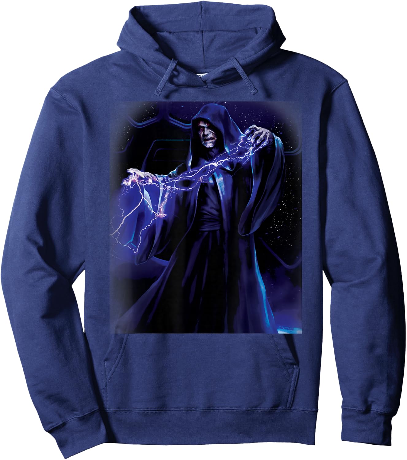 Star Wars Emperor Palpatine Darth Sidious Force Lightning Hoodie - Hoodie | Navy