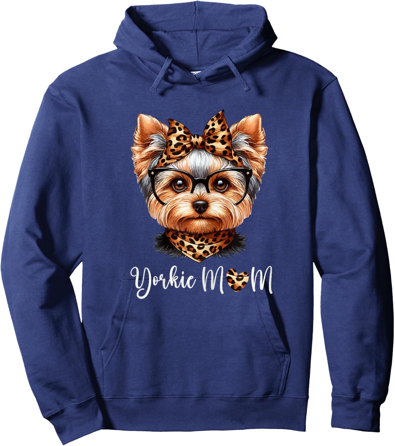 Yorkie Mom Cute Mother's Day Yorkshire Terrier Dog Mom Women Hoodie - Hoodie | Navy