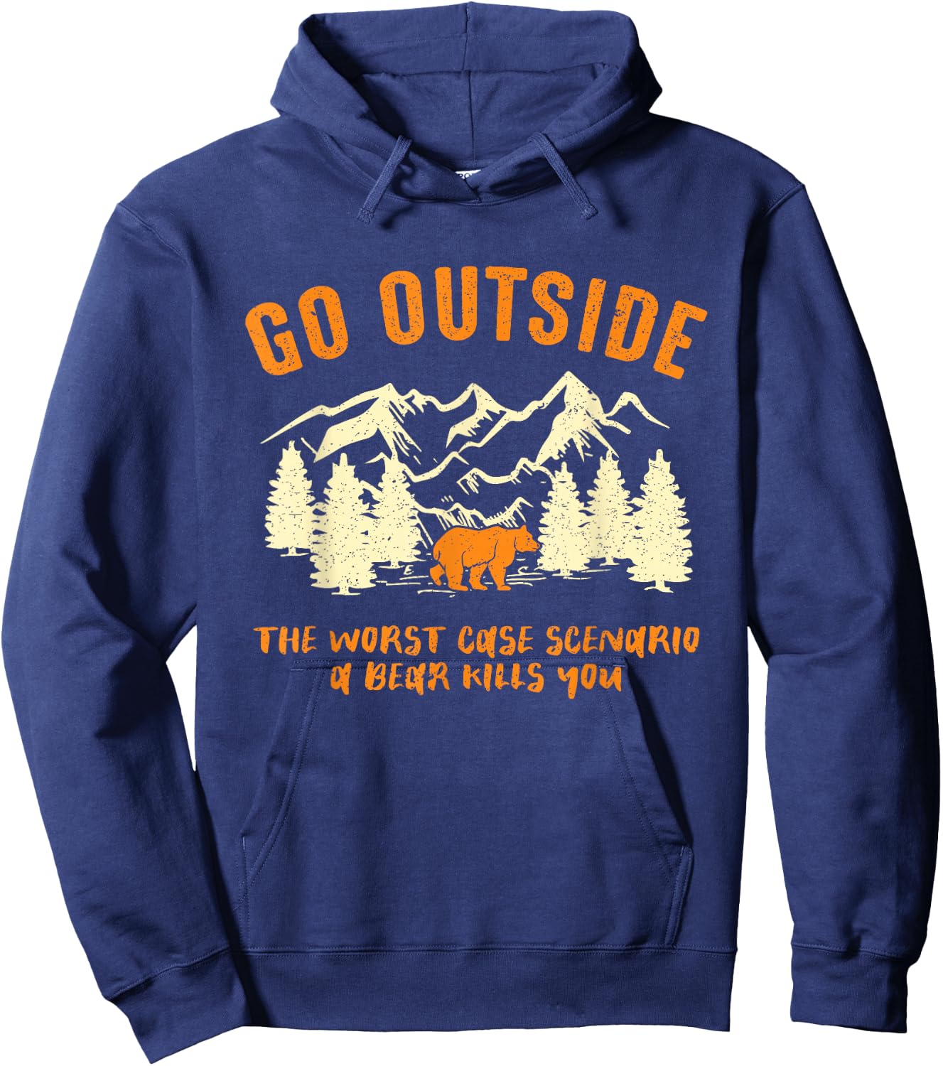 Outdoor Activities Hikers Nature Hiking Lovers Camping Hoodie - Hoodie | Navy