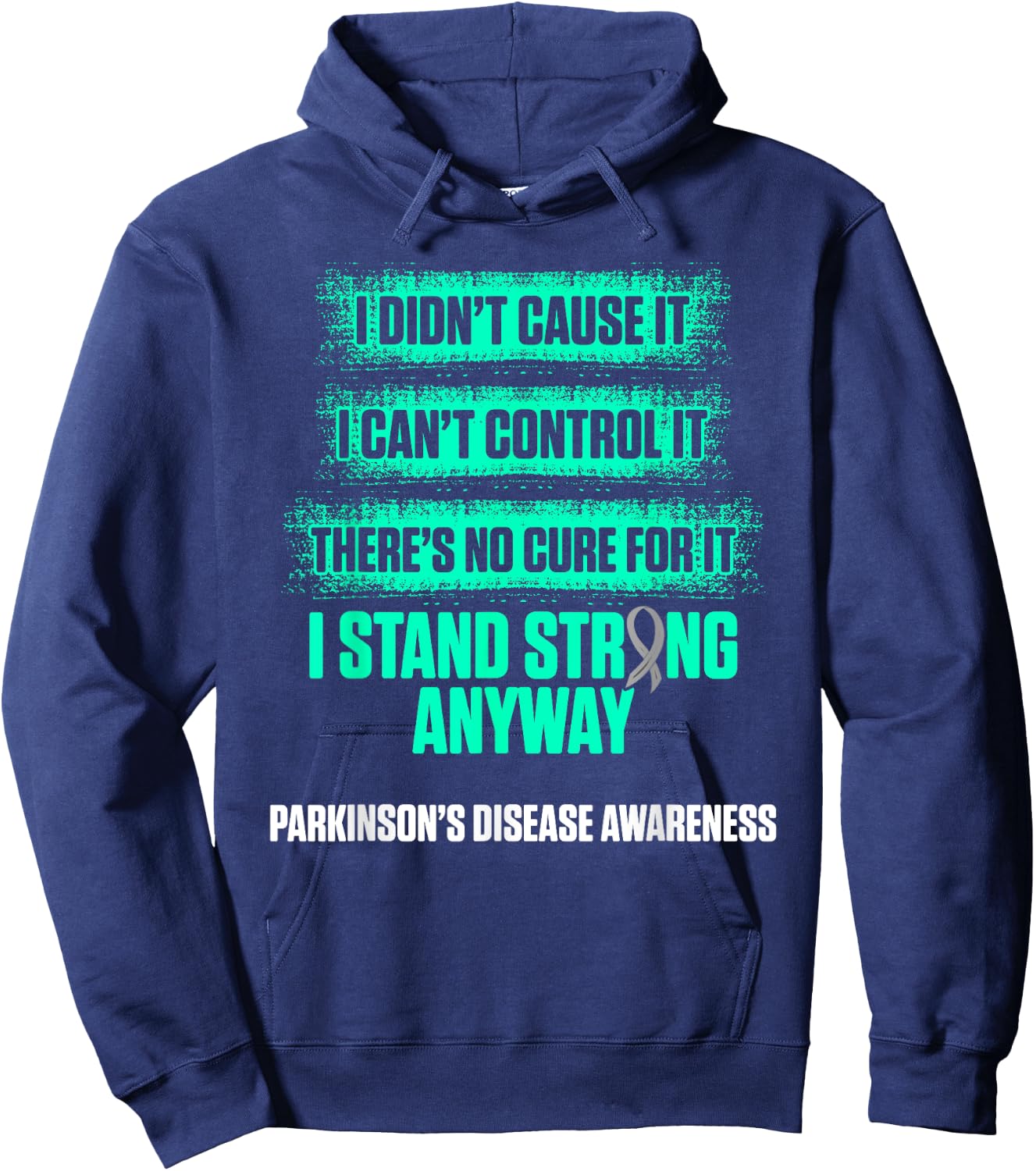 Parkinsons Disease Awareness Cause Warrior Survivor Hoodie - Hoodie | Navy