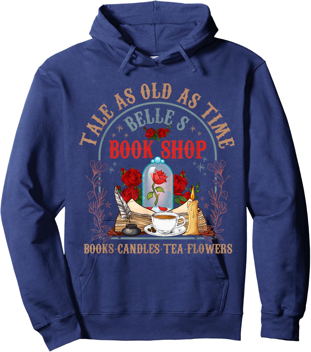 Tale As Old As Time Belle's Book Shop Book Coffee Book Lover Hoodie - Hoodie | Navy