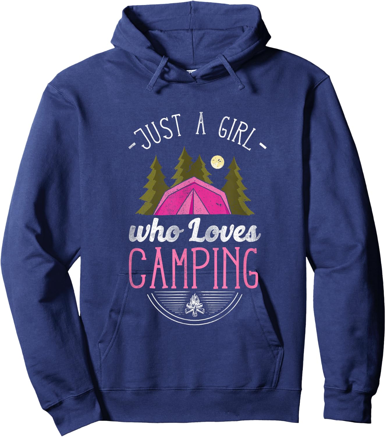 Just A Girl Who Loves Camping Hoodie - Hoodie | Navy