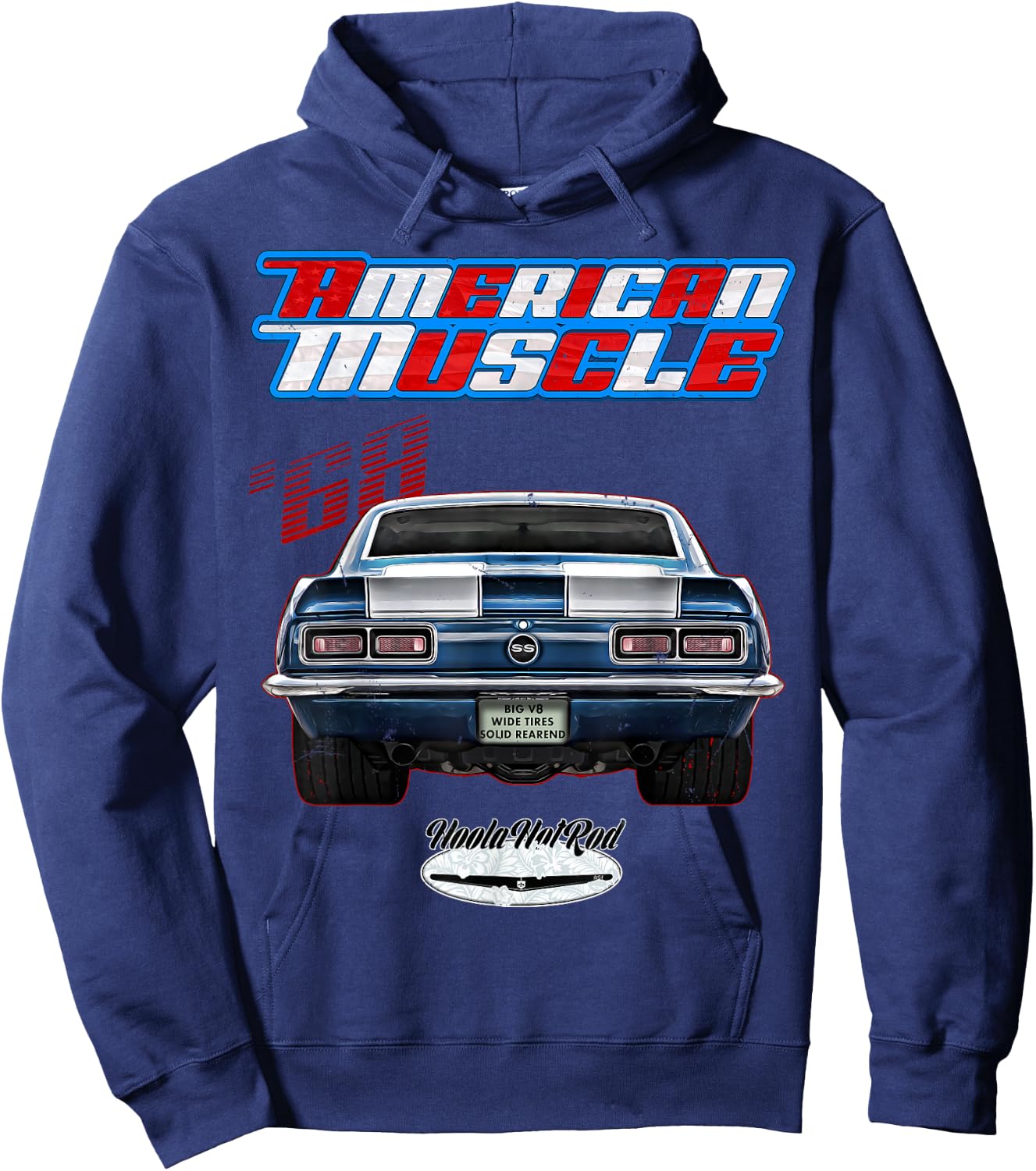1968 F-Body,SS,RS,Z/28,Z28,Muscle Car,Drag Car,Hoola Hotrod Hoodie - Hoodie | Navy