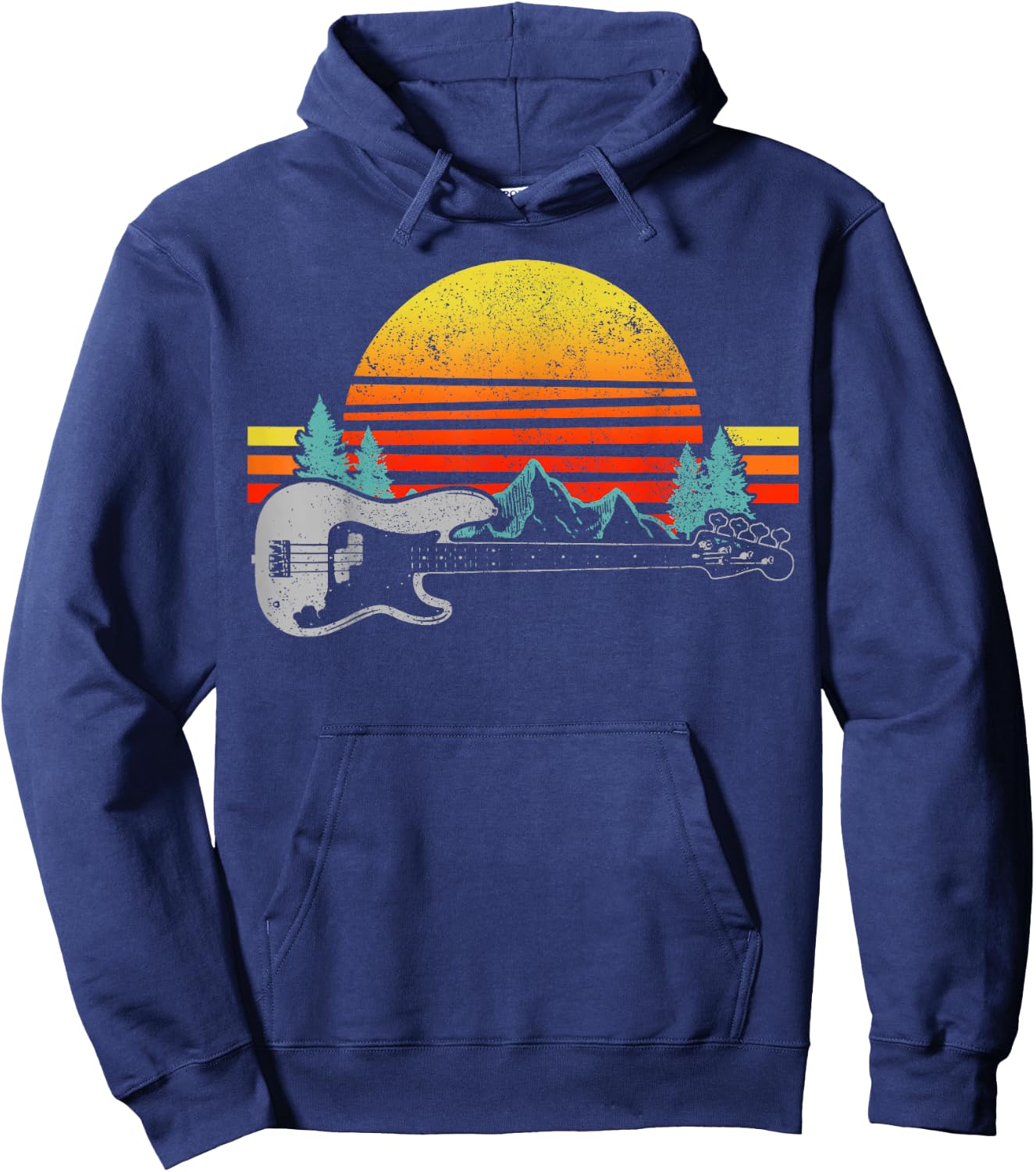 Bass Bassist Bass Guitar Musician Funny Gift Hoodie - Hoodie | Navy