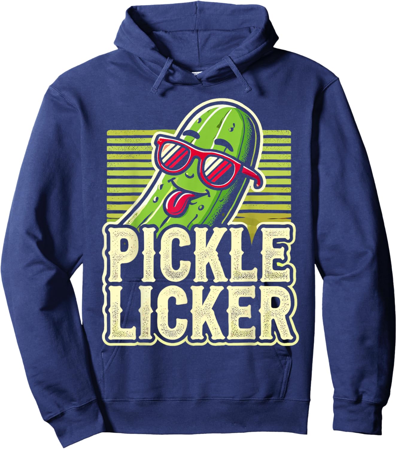 Pickle Licker Humorous Pickle Themed Apparel Hoodie - Hoodie | Navy