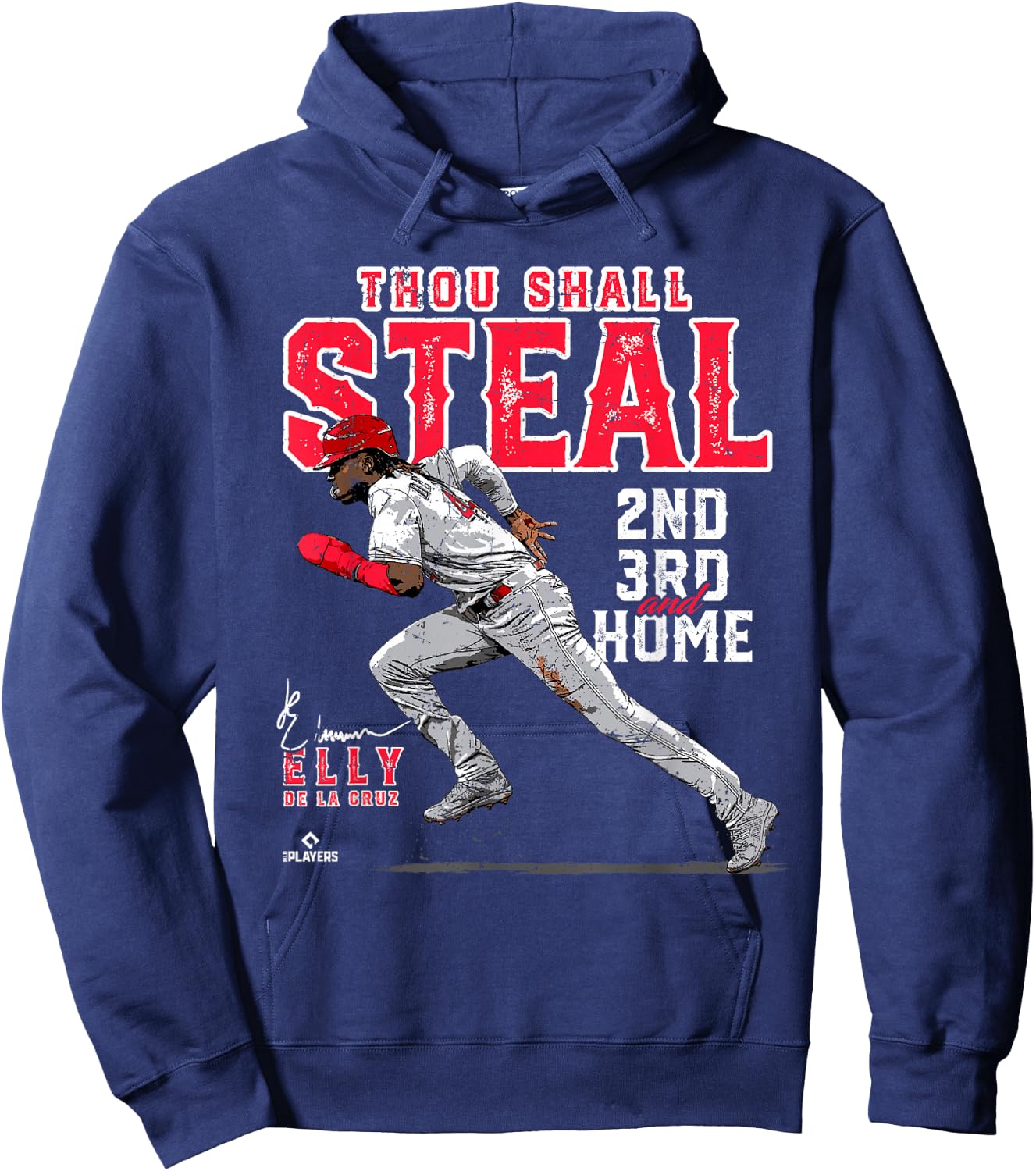 Thou Shall Steal 2nd, 3rd & Home Elly De La Cruz Cincinnati Hoodie - Hoodie | Navy
