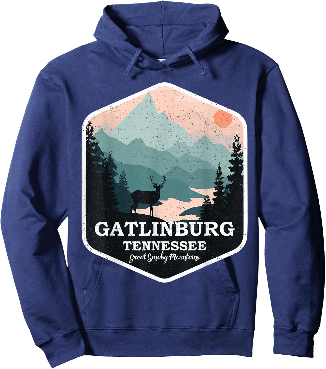 Gatlinburg Tennessee Great Smoky Mountains Hiking Souvenir Hoodie - Hoodie | Navy