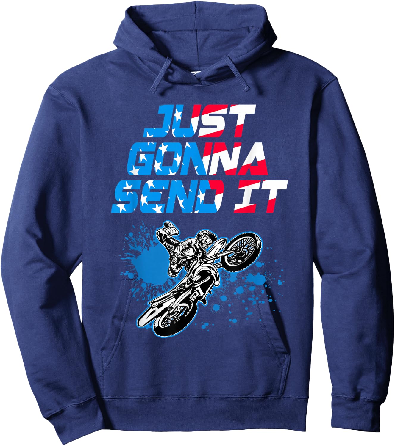 Just Gonna Send It - Motocross Shirt - Dirt Bike Hoodie - Hoodie | Navy