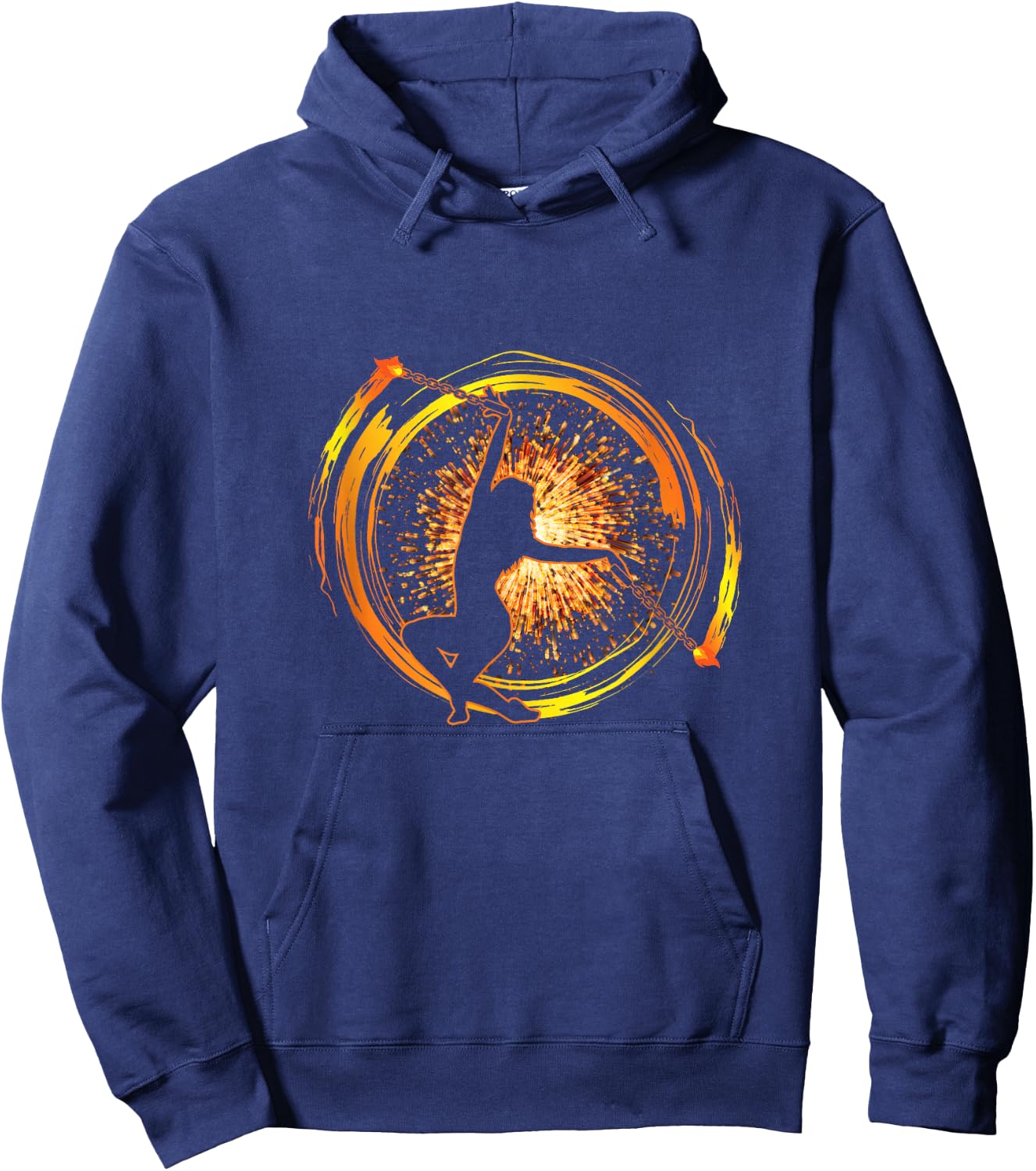 Fire Poi Performer Fire Dance Festival Pyro Lovers Dancers Hoodie - Hoodie | Navy